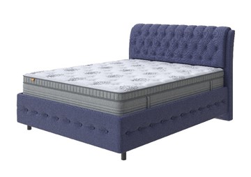 Кровать Como (Veda) 4 Grand 180х200, Рогожка (Firmino Полуночный синий) в Тюмени
