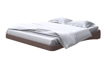 Парящая кровать 2-спальная 180х200, Рогожка (Levis 37 Шоколад) в Тюмени