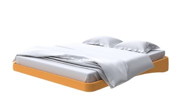 Парящая кровать 180х200, Велюр (Scandi Cotton 18 Шафран) в Тюмени