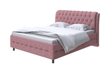 Кровать полутороспальная Como (Veda) 4 140х200, Рогожка (Levis 62 Розовый) в Заводоуковске