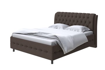 1,5-спальная кровать Como (Veda) 4 140х200, Рогожка (Savana Chocolate) в Тюмени