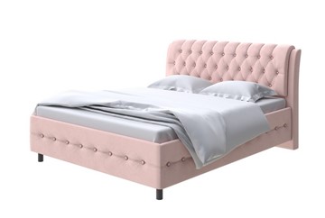 Полутороспальная кровать Como (Veda) 4 140х200, Велюр (Ultra Розовый мусс) в Заводоуковске