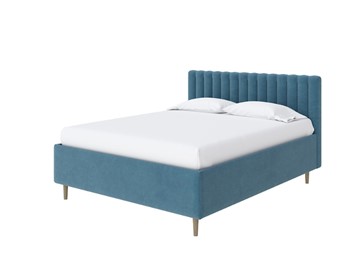 Кровать с бельевым ящиком Madison Lite 160x200, Микрофибра (Diva Синий) в Тюмени