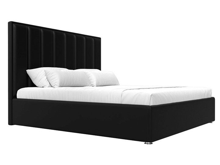 Кровать с механизмом 2-спальная Афродита 160, Черный (Экокожа) в Тюмени - изображение 3