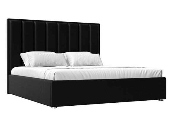 Кровать с механизмом 2-спальная Афродита 160, Черный (Экокожа) в Тюмени - изображение