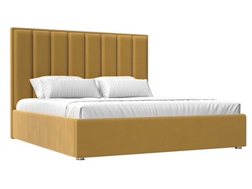 Кровать с механизмом 2-спальная Афродита 160, Желтый (Микровельвет) в Тюмени