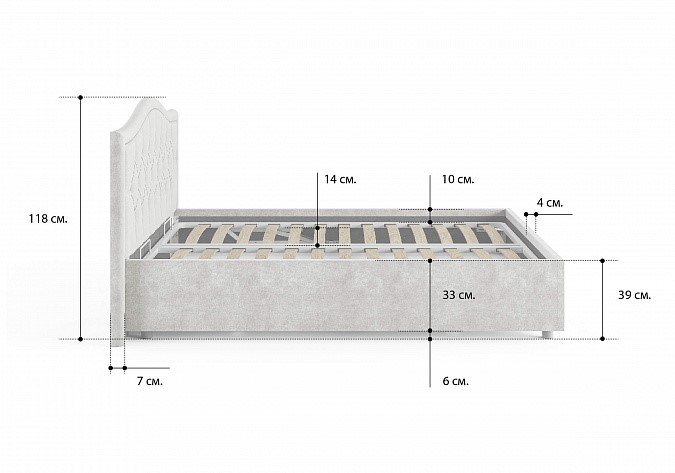 Двуспальная кровать с механизмом Ancona 180х200 в Тюмени - изображение 4