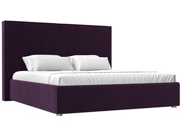 Кровать с механизмом 2-спальная Аура 160, Фиолетовый (Велюр) в Тюмени - предосмотр
