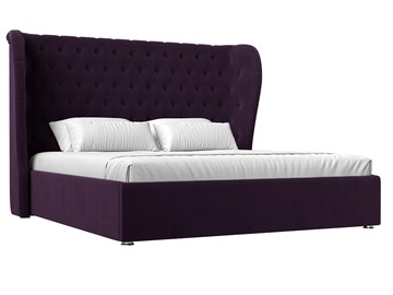 Кровать с механизмом 2-спальная Далия 160, Фиолетовый (Велюр) в Тюмени