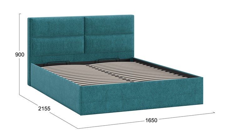 Кровать с механизмом 2-спальная Глосс Тип 1 (Микровелюр Jercy Izumrud) в Тюмени - изображение 1