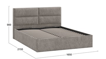 Кровать с механизмом 2-спальная Глосс Тип 1 (Микровелюр Wellmart Latte) в Заводоуковске - предосмотр 1