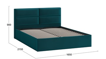 Кровать с механизмом 2-спальная Глосс Тип 1 (Велюр Confetti Izumrud) в Тюмени - предосмотр 1