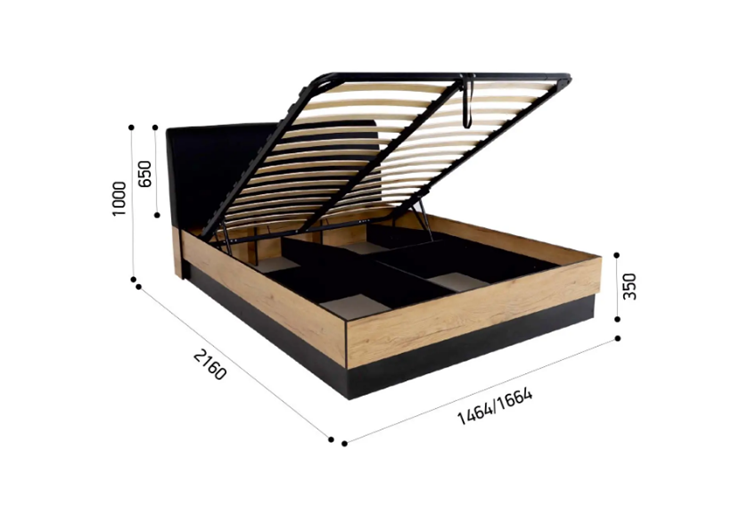 Кровать с подъемным механизмом Лофт №16.1 в Тюмени - изображение 7