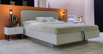 Кровать с механизмом двуспальная Марсель-11 (Белый, ткань Catania white) 1800 в Тюмени - предосмотр 4