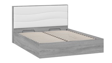 Кровать с механизмом 2-спальная Миранда тип 1 (Дуб Гамильтон/Белый глянец) в Ишиме - предосмотр 2