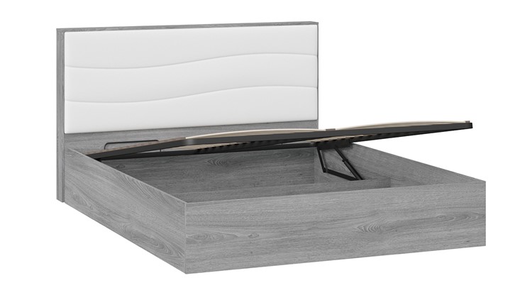 Кровать с механизмом 2-спальная Миранда тип 1 (Дуб Гамильтон/Белый глянец) в Тобольске - изображение 3