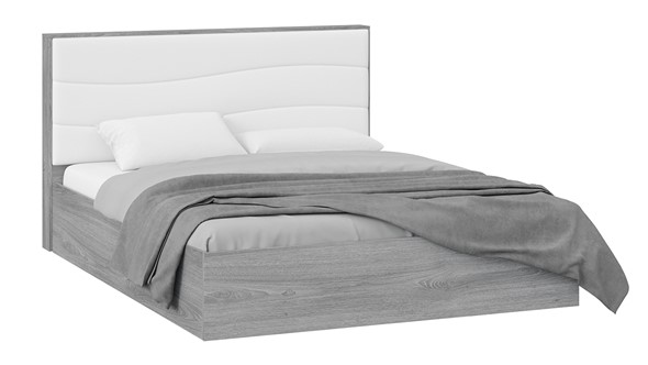 Кровать с механизмом 2-спальная Миранда тип 1 (Дуб Гамильтон/Белый глянец) в Тобольске - изображение