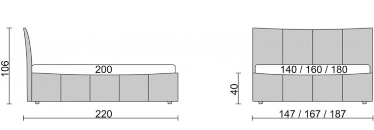 Кровать с механизмом двуспальная Stella 160х200 в Тюмени - изображение 5