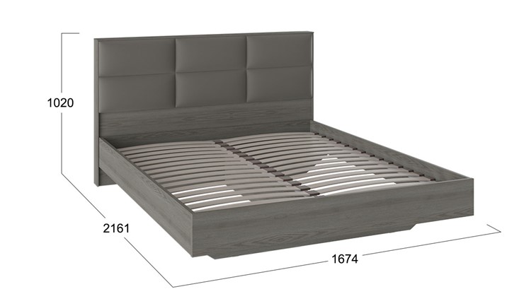 Кровать с мягким изголовьем Либерти, Хадсон/Ткань Грей СМ-297.01.001 в Тюмени - изображение 1