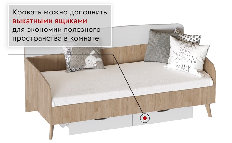 Кровать с основанием Калгари 900 молодежная в Тюмени - изображение 1