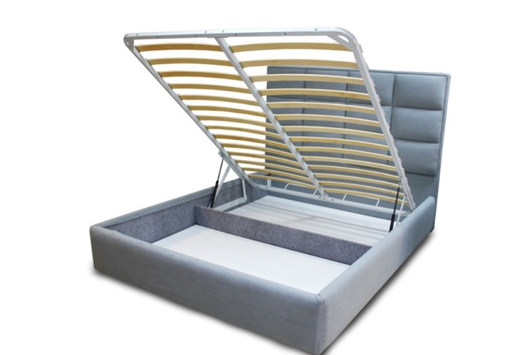 Кровать с подъемным механизмом с мягким изголовьем Беатрис 172х215 см в Тюмени - изображение 2