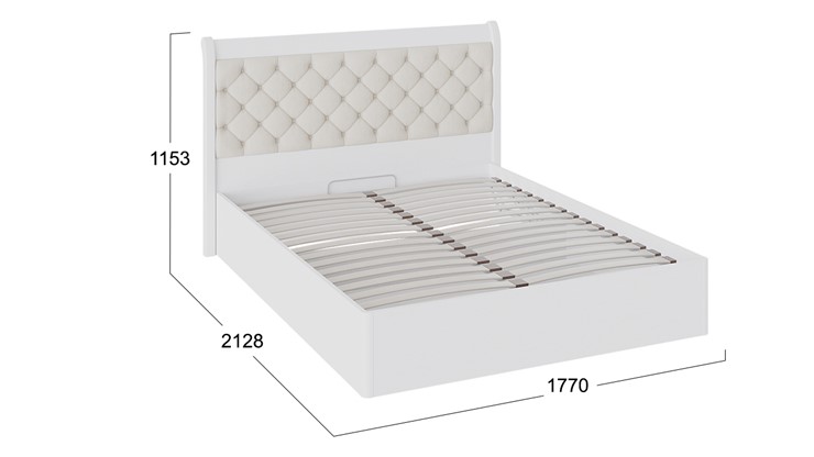 Кровать с подъемным механизмом с мягким изголовьем Франческа (СМ-312.01.002) в Тюмени - изображение 2