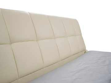 Двуспальная кровать Corso-6 180х200, Рогожка (Levis 25 Светло-коричневый) в Заводоуковске - предосмотр 1
