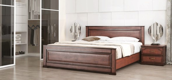 Спальная кровать Стиль 2, 160х200 с основанием в Заводоуковске - изображение