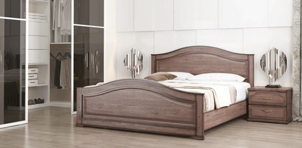 Двуспальная кровать Стиль 1, 160х190 с основанием в Тюмени - изображение