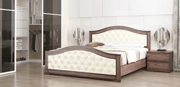 Кровать в спальню СВ-Стиль Стиль 1, 160х190, кожзам, с основанием в Ишиме