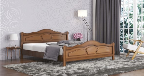 Кровать 1.5-спальная Легенда 140*190 с основанием в Тюмени - изображение