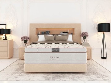 Кровать Smart Compact/Podium M 160х200, Флок (Велсофт Бежевый) в Тюмени