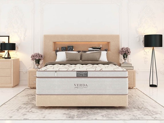 Кровать Smart Compact/Podium M 160х200, Флок (Велсофт Бежевый) в Заводоуковске - изображение
