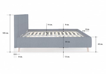 Двуспальная кровать с механизмом Alma 160х190 в Тюмени - предосмотр 3