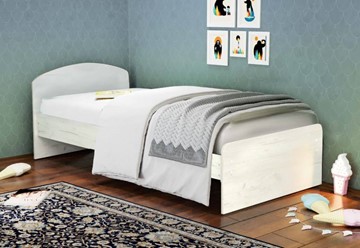 Спальная кровать 900х2000 со средником и низкой ножной спинкой в Тюмени - предосмотр