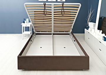 Кровать в спальню Chocolate 1600х2000 с подъёмным механизмом в Тюмени - предосмотр 6