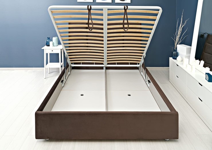 Кровать в спальню Chocolate 1600х2000 с подъёмным механизмом в Тюмени - изображение 6