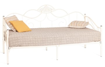 Кровать Federica (mod. AT-881) дерево гевея/металл, 90*200 см (Day bed), Белый (butter white) в Заводоуковске