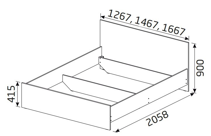 Спальная кровать Классика 1600х2000 с ортопедическим основанием в Тюмени - изображение 1