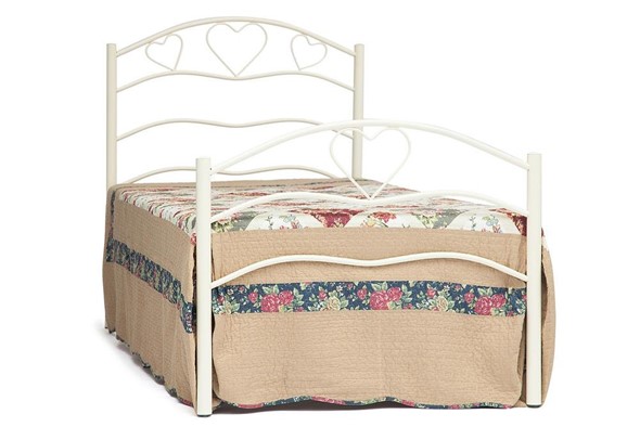 Кровать односпальная ROXIE 90*200 см (Single bed), белый (White) в Тюмени - изображение