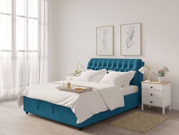Спальная кровать Siena-2 1200х1900 с подъёмным механизмом в Тюмени - изображение