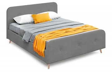 Кровать 1-спальная Сиерра 1200 (с подъемным механизмом и коробом) Торонто серый в Тюмени