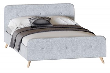 Кровать 1-спальная Сиерра 900 (с основанием) Аура серый в Тюмени