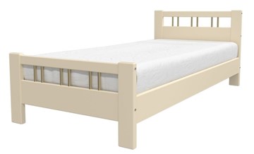Кровать 1-спальная Вероника-3 (Слоновая кость) 90х200 в Ишиме