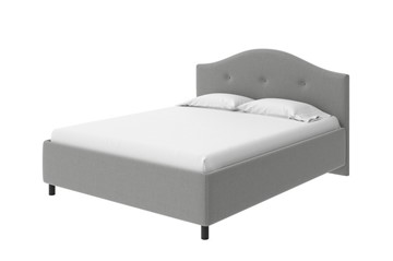 Спальная кровать Como (Veda) 7 140x200, Искусственная шерсть (Лама Светло-серый) в Тюмени