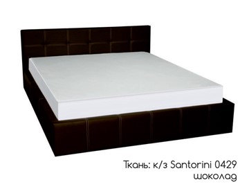 Кровать 1.5-спальная Грета 140х200 (шоколад) с основанием в Тюмени