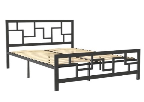 Кровать в спальню Лофт 3, 160х200, черная в Тюмени - изображение 1