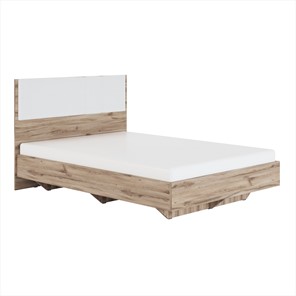 Спальная кровать Николь (мод.1.2) 1,4 белая экокожа, с ортопедическим основанием в Тюмени