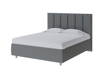 Спальная кровать Routa 140х200, Рогожка (Savana Grey (серый)) в Тюмени