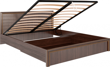Двуспальная кровать с механизмом Беатрис М08 (Орех Гепланкт) в Ишиме - предосмотр